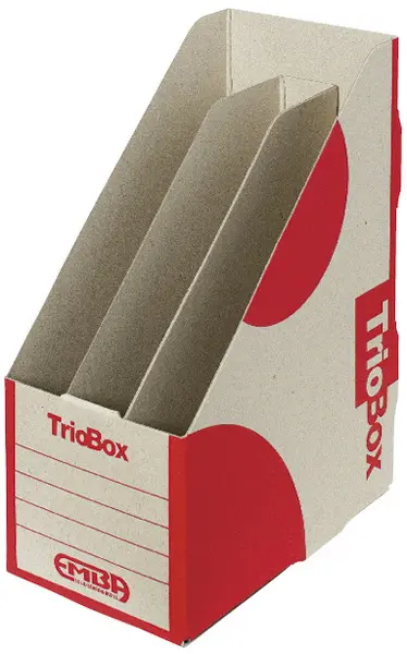 Stojan na časopisy Triobox červený