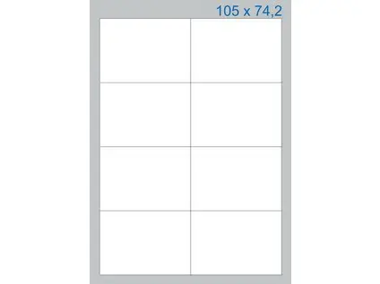 Etikety samolepicí 105 x 74,2 mm 100 archů Eco