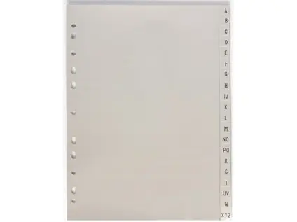 Rejstřík A5 A-Z PP šedý