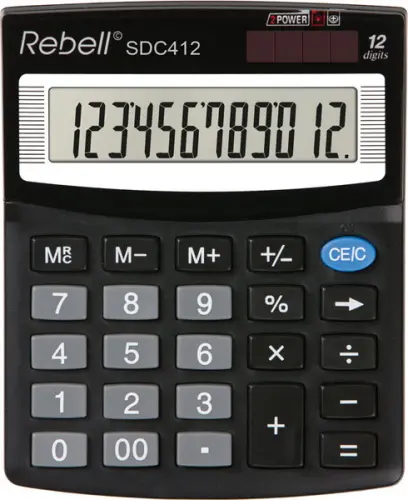 Kalkulátor Rebell SDC 412+ černý