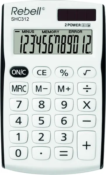 Kalkulátor Rebell SHC312+ bílo-černý