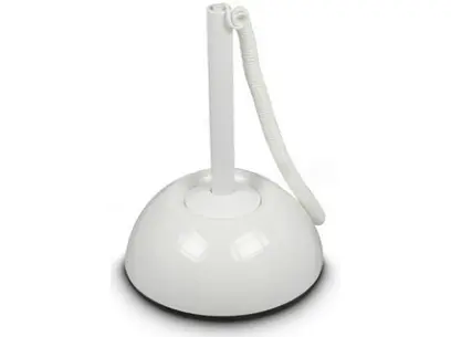 Kuličkové pero ICO LUX ve stojánku bílé