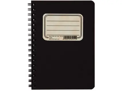 Blok spirálový A6 čtvereček 50 listů Retro