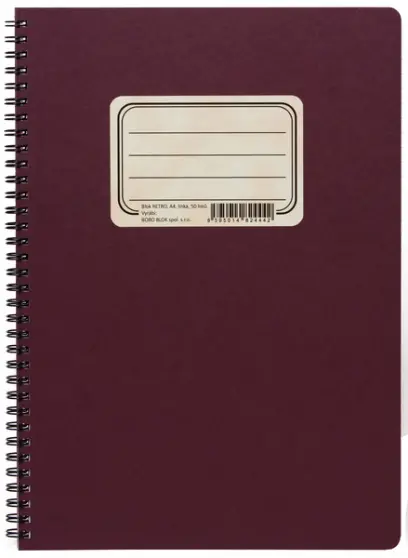 Blok spirálový Retro A4 linkovaný