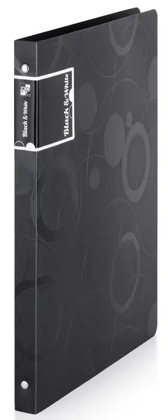 Pořadač kroužkový Black&White černý 4 kroužky