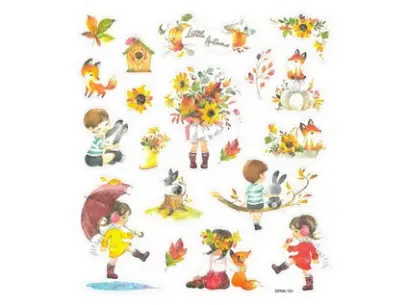 Samolepky papírové DPNK-151 malý podzim DP