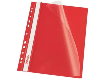 Rychlovazač euro s průhlednou stranou červený Esselte