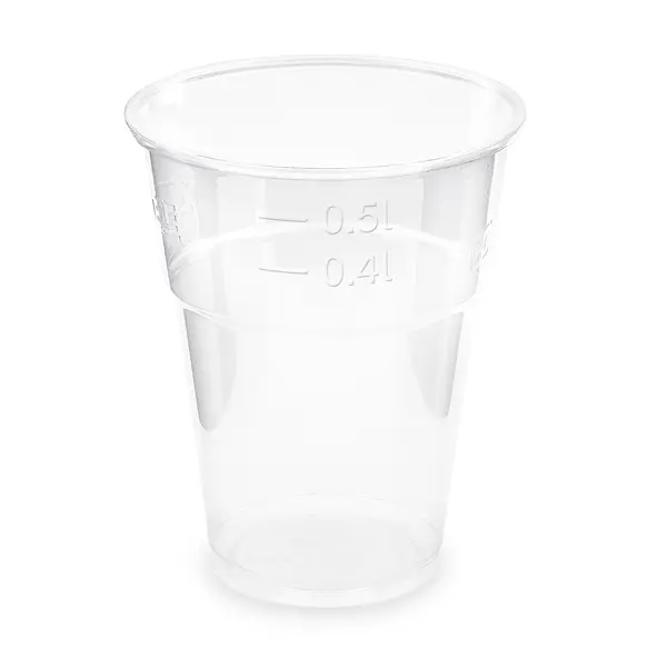 Kelímky plastové průhledná 0,5l 50ks