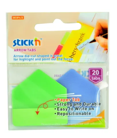 Záložky samolepicí extra pevné zelená + modrá