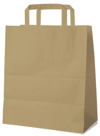 Papírové tašky 26x12x36cm hnědé 50ks