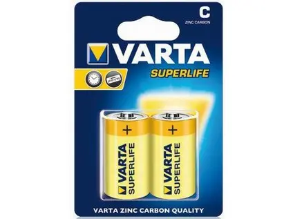 Baterie Varta zinková Superlife C/R14 2ks