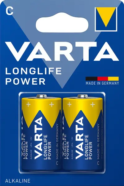 Baterie alkalické Varta Longlife Power LR14-C(1,5V) 2ks