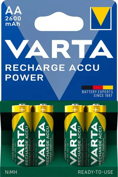 Baterie Varta nabíjecí přednabité AA(1,2V) 2500mAh Power