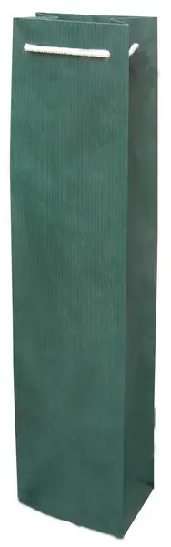 Taška papírová na víno zelená
