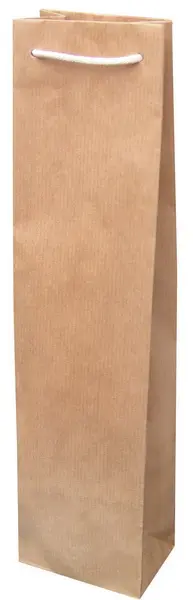 Taška papírová na víno přírodní
