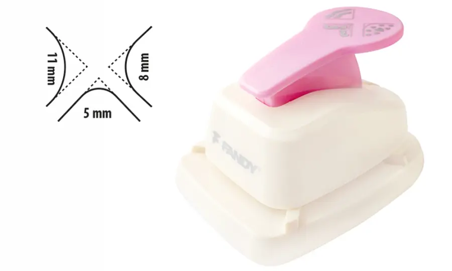 Děrovačka dekorační rohová 3v1 zaoblovač