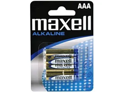 Baterie alkalická AAA/RO3 Maxell 4 ks
