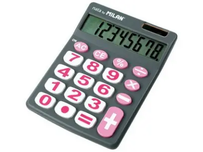 Kalkulátor Milan 151708GBL 8 šedý