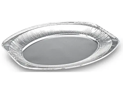 Podnos oválný 33,3 x 23,3 cm hliníkový 10 ks