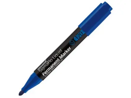 Popisovač netíratelný Monami 120-C modrý