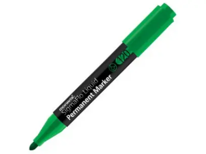 Popisovač netíratelný Monami 120-D zelený