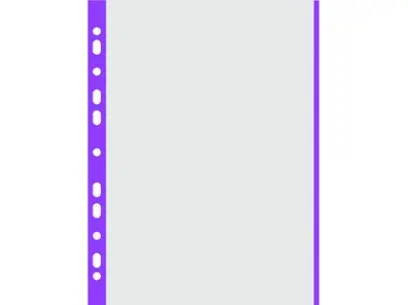 Obal Euro A4 40 mic. fialový okraj 100 ks