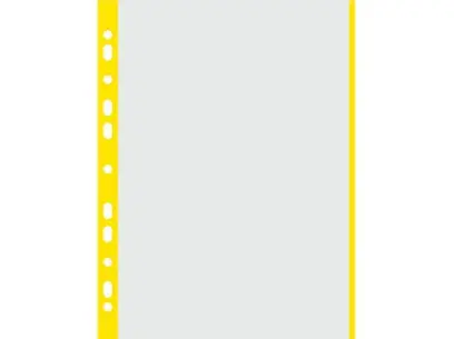 Obal Euro A4 40 mic. žlutý okraj 100 ks