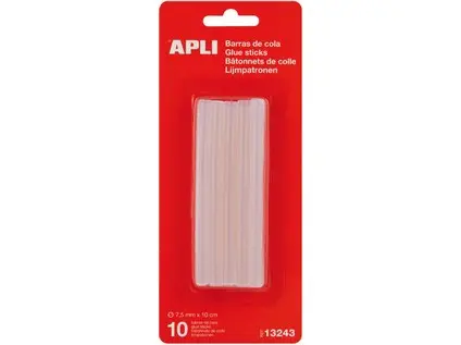 Tyčinky tavné 7,5 mm x 10 cm čiré 10 ks