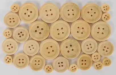Knoflíky dřevěné 03 přírodní