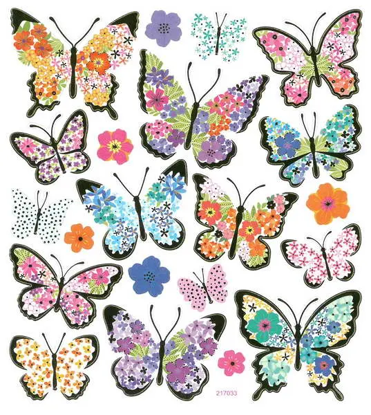 Samolepky papírové DPNK-098 motýli DP