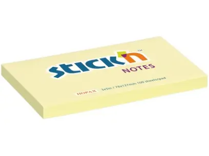 Blok samolepicí 76x127 žlutý