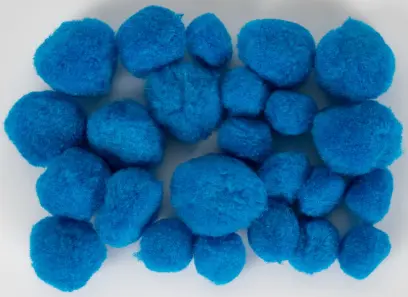 Bambulky akrylové mix 06 modré