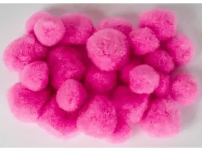 Bambulky akrylové mix 10 růžové