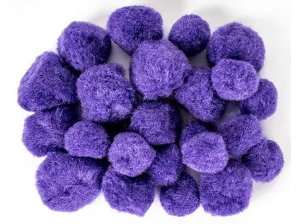 Bambulky akrylové mix 11 fialové