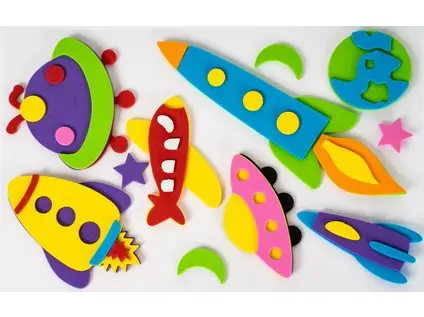 Samolepka pěnová 3D 10 kosmos