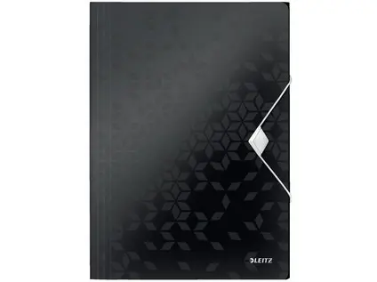 Mapa tříklopá Leitz WOW PP černá