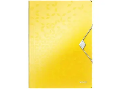 Mapa tříklopá Leitz WOW PP žlutá