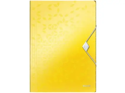 Mapa tříklopá Leitz WOW PP žlutá