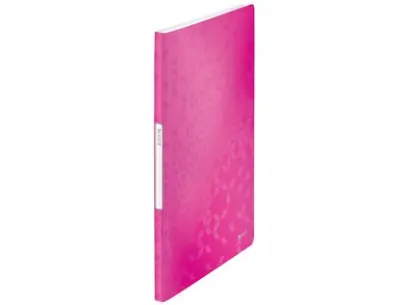 Kniha katalogová Leitz Wow 20 kapes růžová