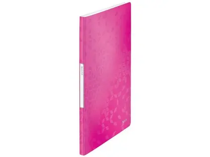Kniha katalogová Leitz Wow 20 kapes růžová