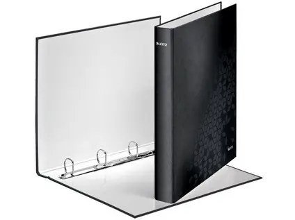 Pořadač 4 kroužkový D25 A4+ Leitz Active Wow černý