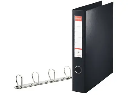 Pořadač 4 kroužkový 60 mm A4+ černý
