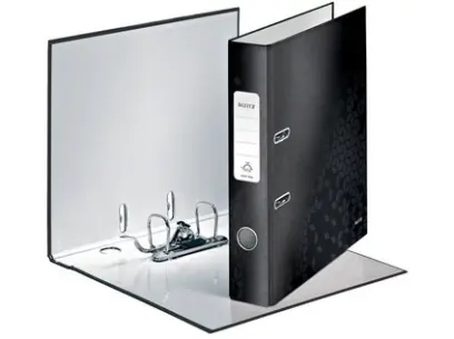 Pořadač pákový 50 mm Leitz Active Wow 180° lesklý černý