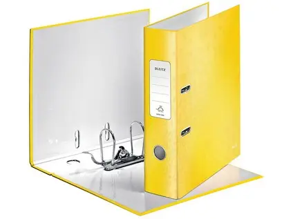 Pořadač pákový 85 mm Leitz Active Wow 180° lesklý žlutý