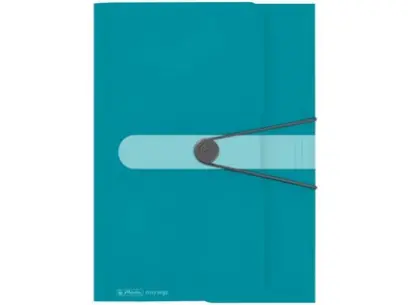 Mapa tříklopá Color Blocking tyrkysová