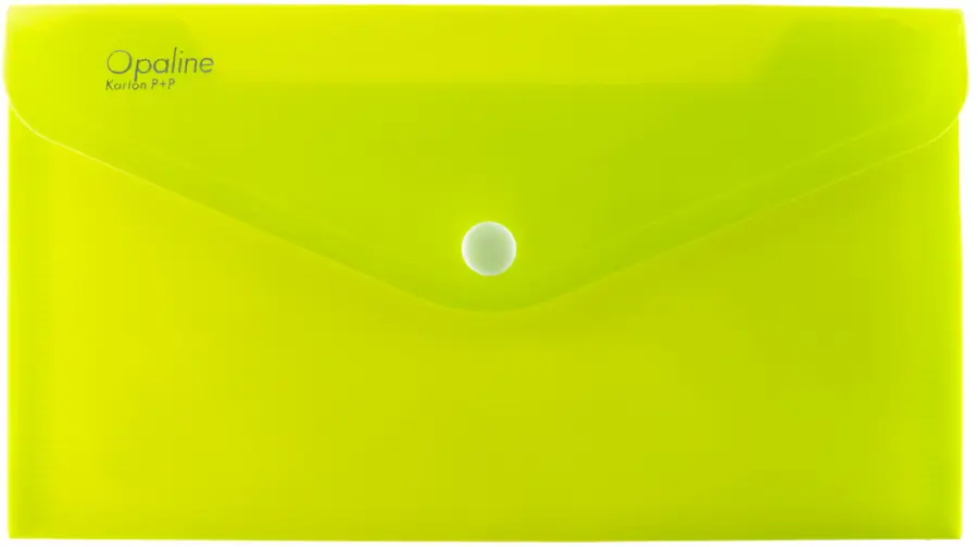 Obálka plastová s drukem Opaline DL sv.zelená