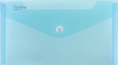 Obálka plastová s drukem Opaline DL sv.modrá