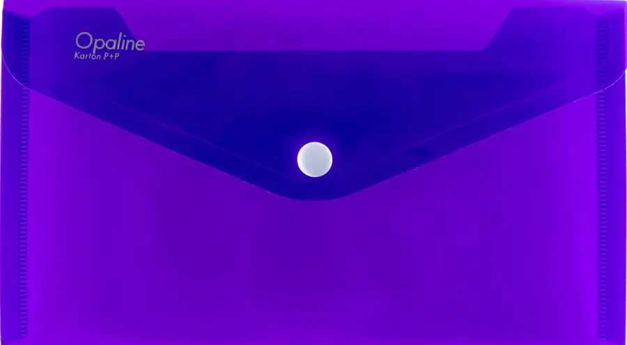 Obálka plastová s drukem Opaline DL fialová
