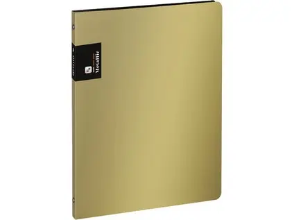 Pořadač 4 kroužkový 20 mm Metallic zlatý