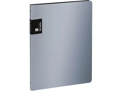 Pořadač 4 kroužkový 20 mm Metallic stříbrný